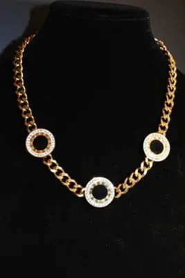 Collier cercle chiffre romain Or