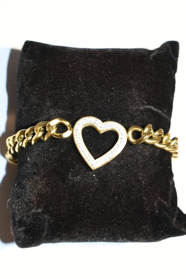 Bracelet coeur Or