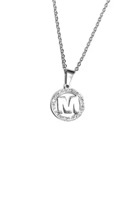Pendentif M de maman Argent