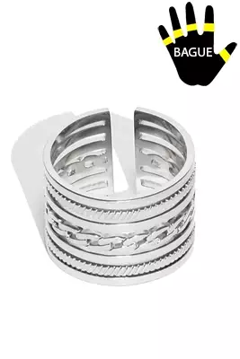 Bague taille réglable Argent