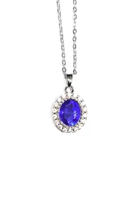 Pendentif pierre bleu Argent