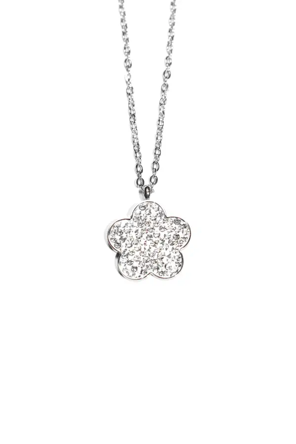 Pendentif fleur Argent