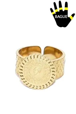 Bague taille réglable Or