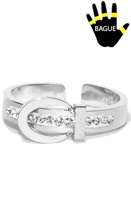 Bague ceinture taille réglable Argent