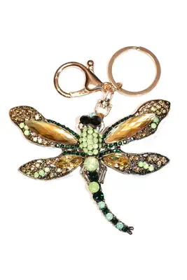 porte-cle libellule Or