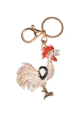 porte-cle coq Or