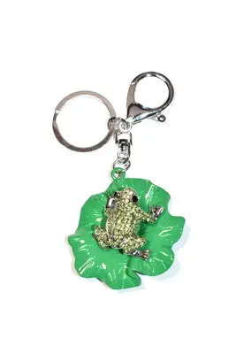 porte-cle grenouille Argent