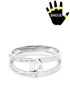 Bague taille réglable Argent ADC092 