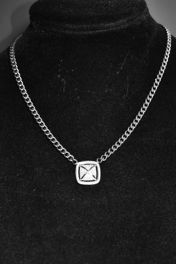 Collier pyramide Argent