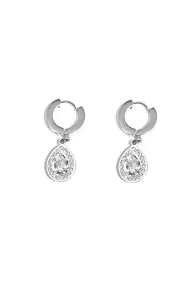 Boucle-d-oreille goutte Argent