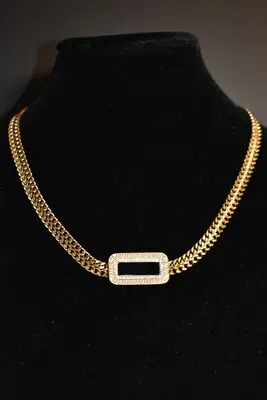 Collier rectangle Or