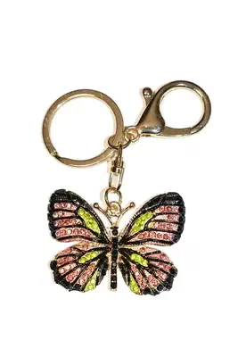 porte-cle papillon Or