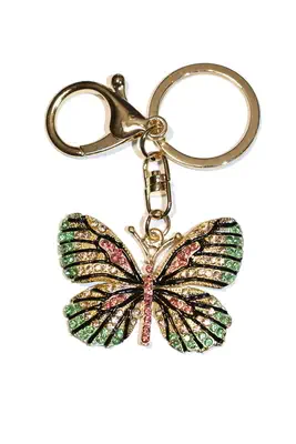 porte-cle papillon Or