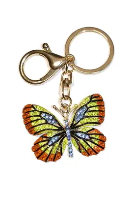 porte-cle papillon Or