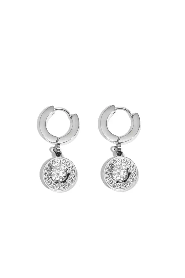 Boucle-d-oreille rond Argent