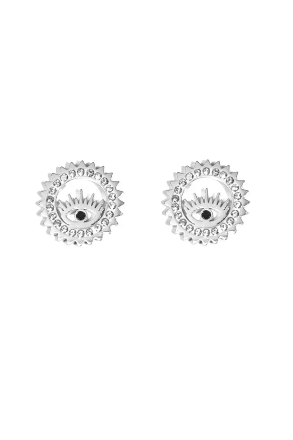 Boucle-d-oreille oeil Argent