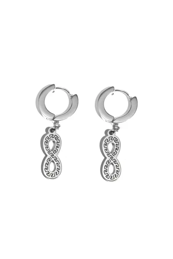 Boucle-d-oreille infini Argent