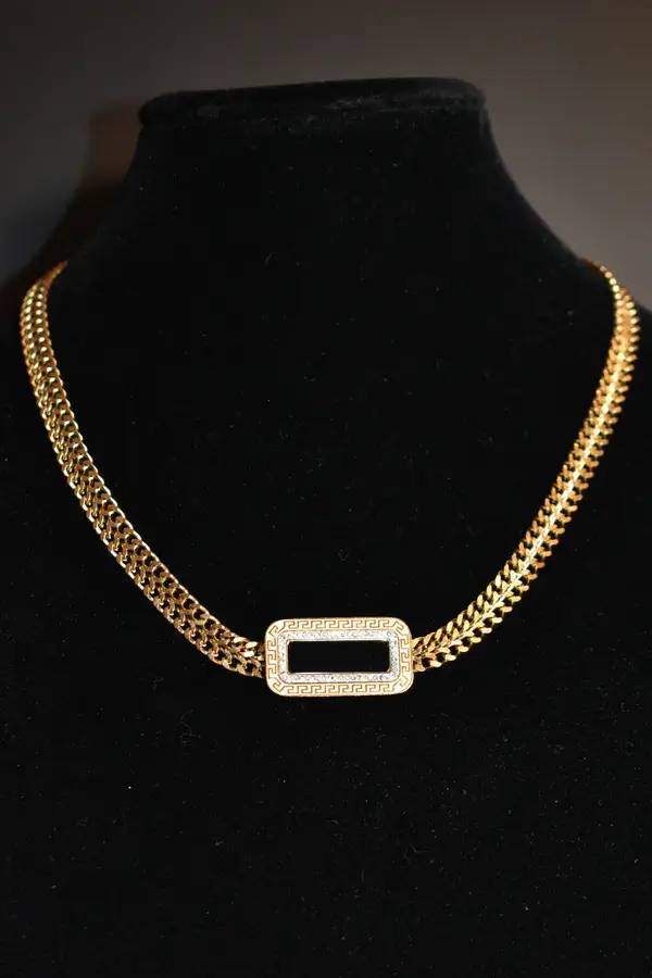 Collier rectangle Or