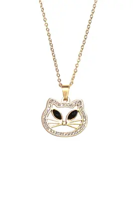 Pendentif chat Or