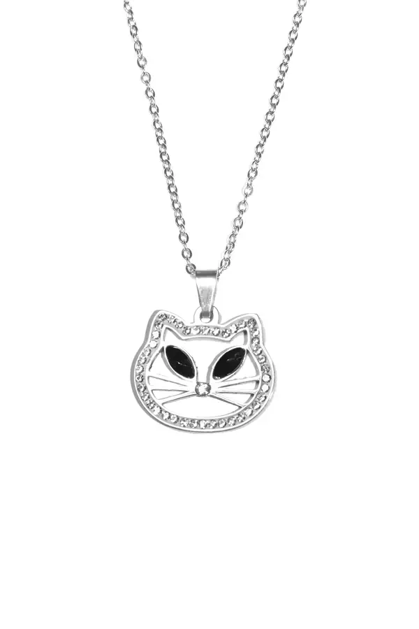 Pendentif chat Argent