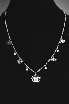 Collier oeil Fatma Argent