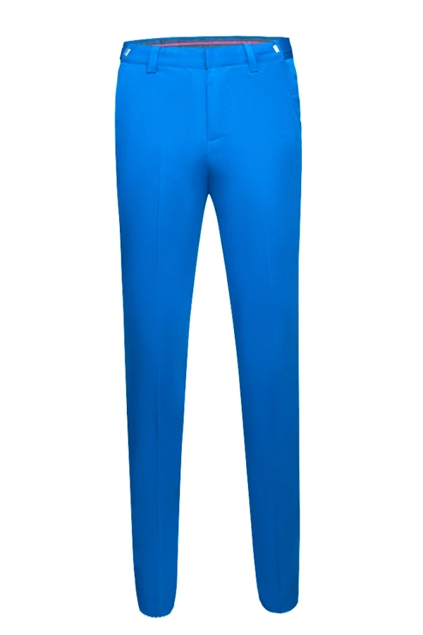 Costume de la maison La Sartoria slim-fit taille 54 veste - 46 pantalon Bleu Turquoise