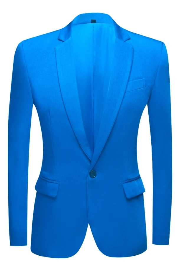 Costume de la maison La Sartoria slim-fit taille 48 veste - 40 pantalon Bleu Turquoise