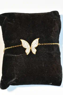 Bracelet papillon Or