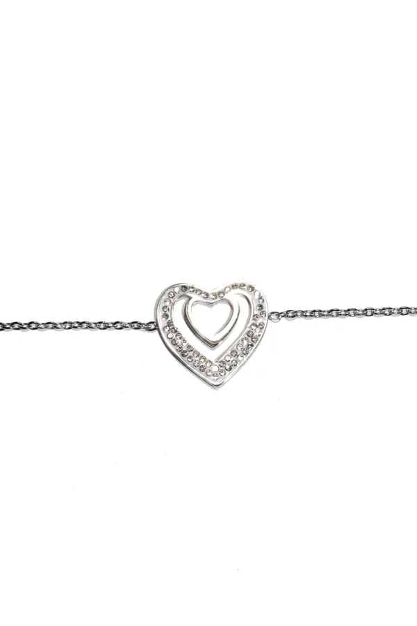 Bracelet coeur Argent