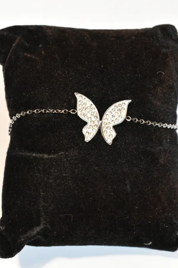 Bracelet papillon Argent