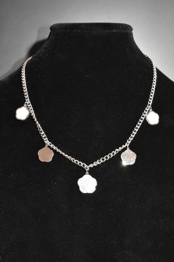 Collier fleur Argent