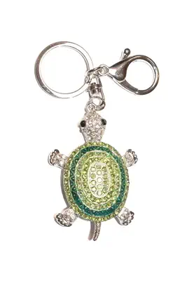 porte-cle tortue Argent