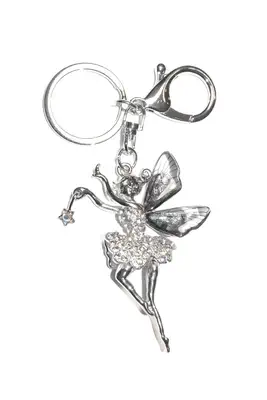 porte-cle fée Argent