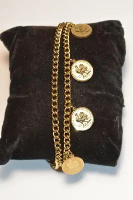 Bracelet coq reine Or