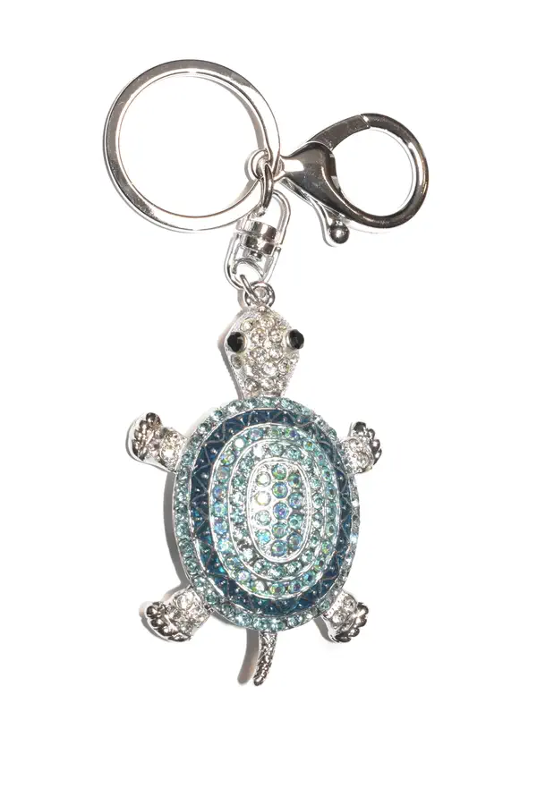 porte-cle tortue Argent