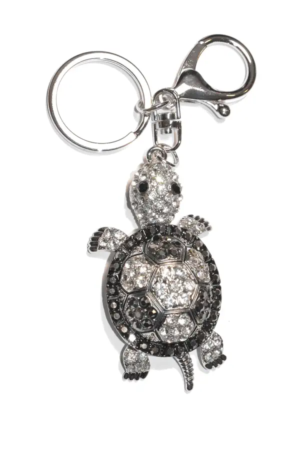 porte-cle tortue Argent