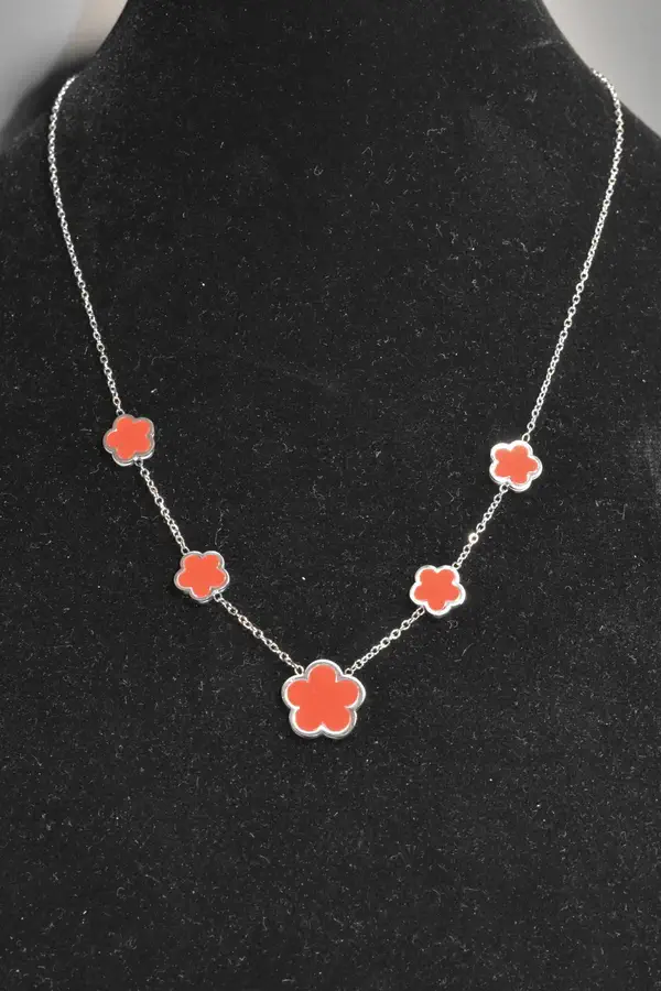 Collier Fleur Argent