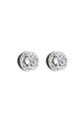 Boucle-d-oreille diams Argent