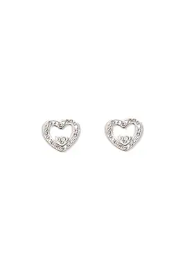 Boucle-d-oreille coeur Argent