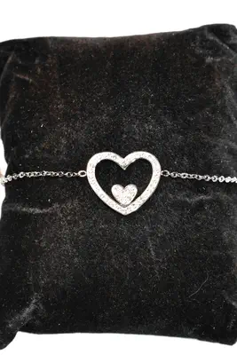 Bracelet Coeur Argent