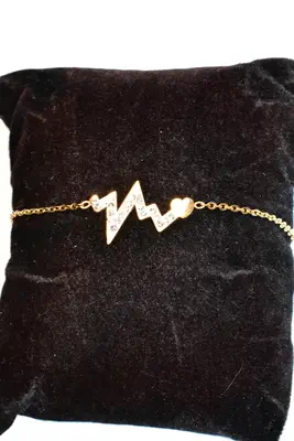 Bracelet ondes d'amour du coeur Or