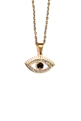 Pendentif oeil Fatma Or