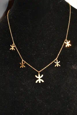 Collier signe YAZ Fatma Or