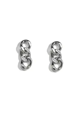 Boucle-d-oreille chaine Argent