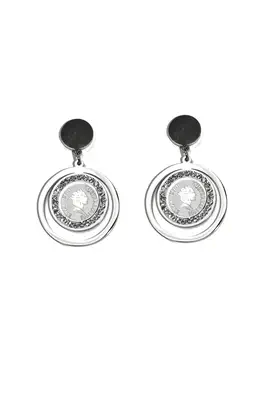 Boucle-d-oreille reine Elizabeth Argent