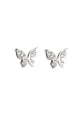 Boucle-d-oreille papillon Argent