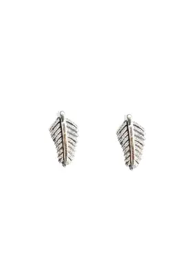 Boucle-d-oreille feuille de la vie Argent