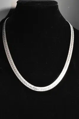 Collier plat Argent