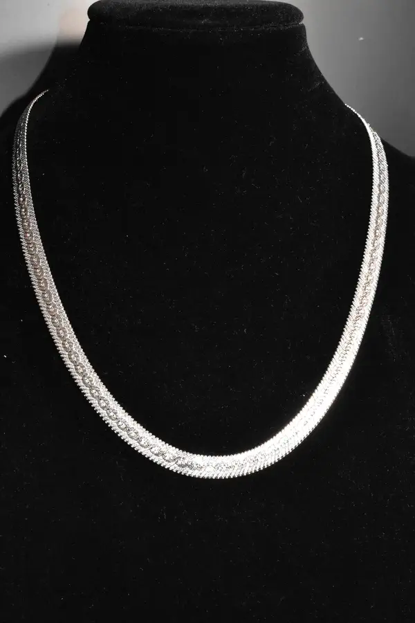 Collier plat Argent