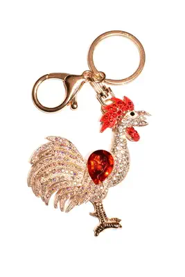 porte-cle coq Or